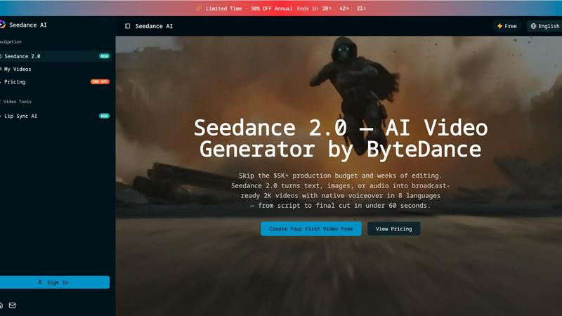 Seedance 2.0 - product for productivity