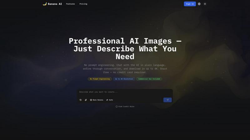 Banana AI screenshot