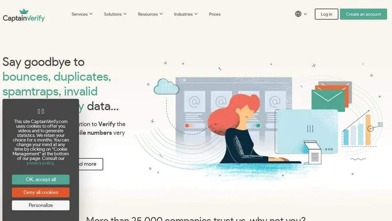 CaptainVerify application interface and features