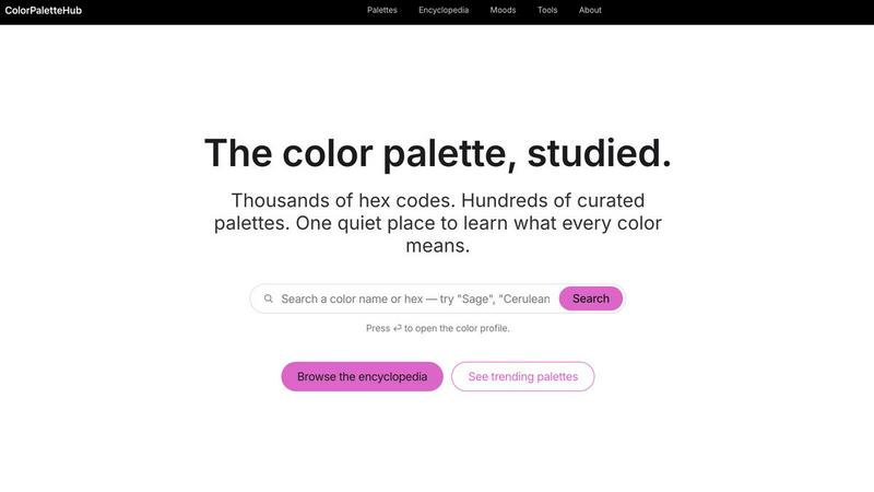 ColorPaletteHub - product for Design Tools
