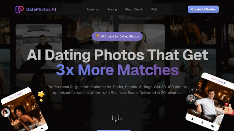 DatePhotos.AI application interface and features