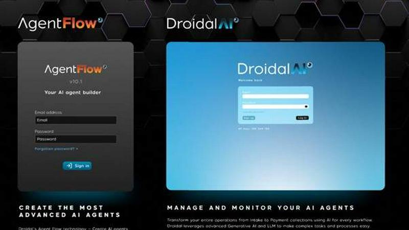 Droidal Insurance Verification AI Agent application interface and features