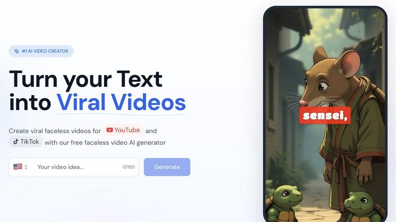 FacelessVideos - product for productivity