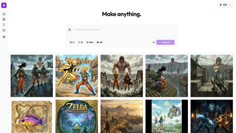 Nani application interface and features
