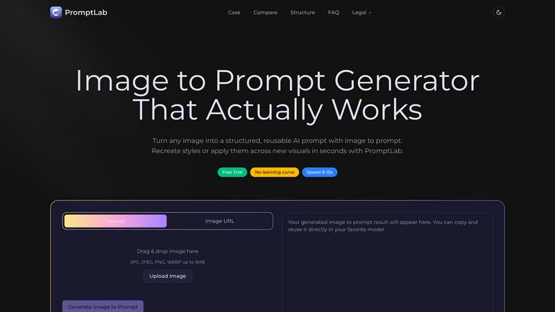 PromptLab Image to Prompt - product for Image & Photo