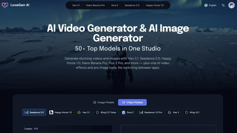 LoveGen AI application interface and features