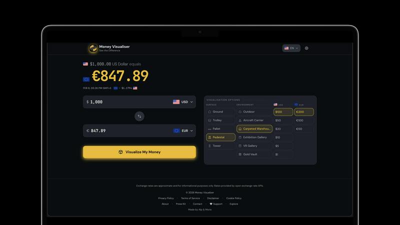 Money Visualiser - product for productivity