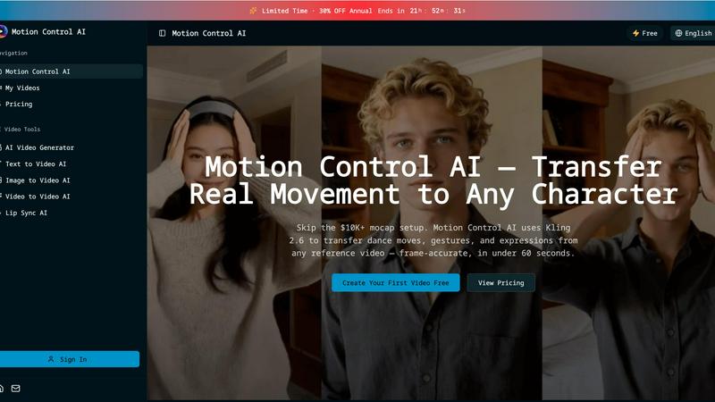 Motion Control AI - product for productivity