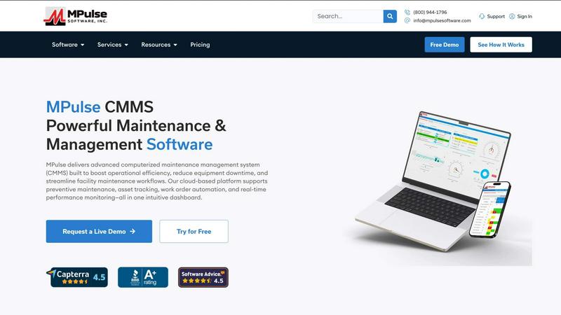 MPulse CMMS Software - product for Productivity & Management