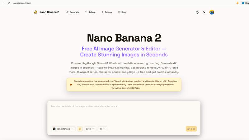 Nano Banana 2 screenshot