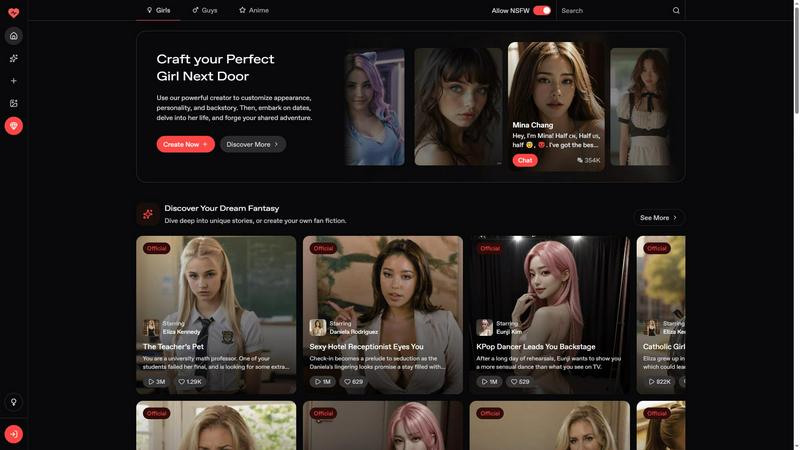 Nectar AI application interface and features