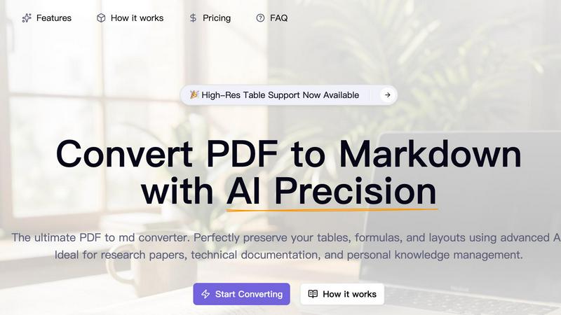 PDF to MD - product for productivity