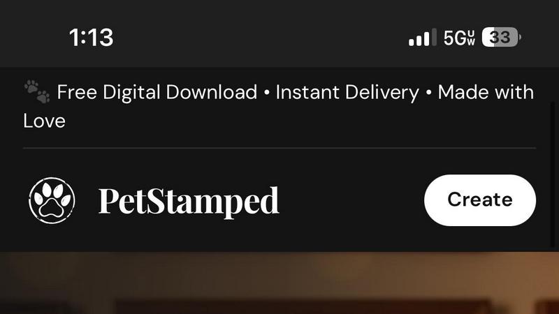 Pet Stamped application interface and features