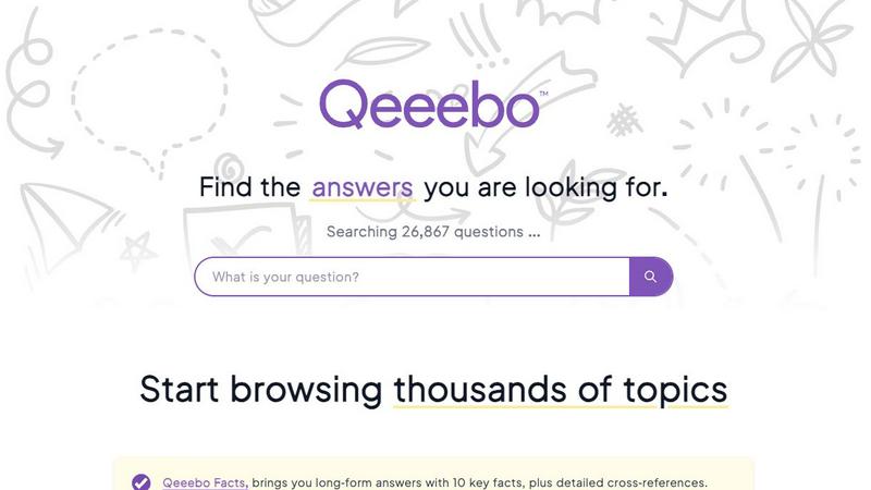 Qeeebo application interface and features