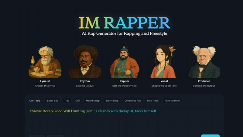 AI Rapper - product for Audio & Music