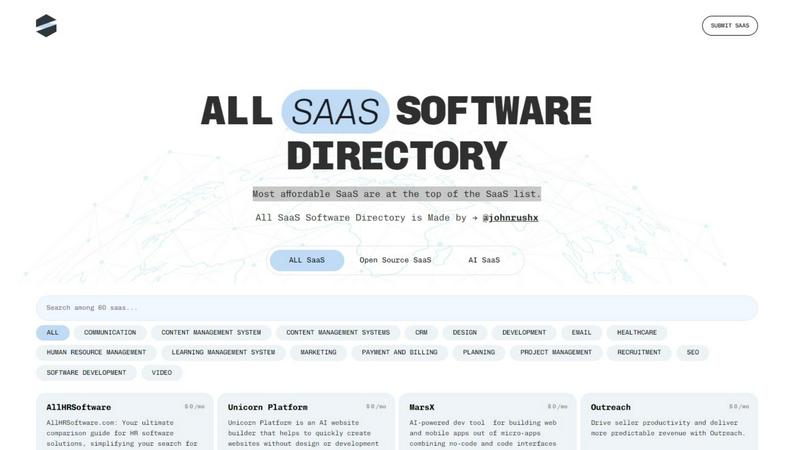 All SaaS Software - product for productivity