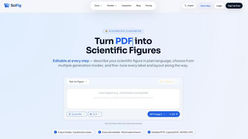 SciFig application interface and features
