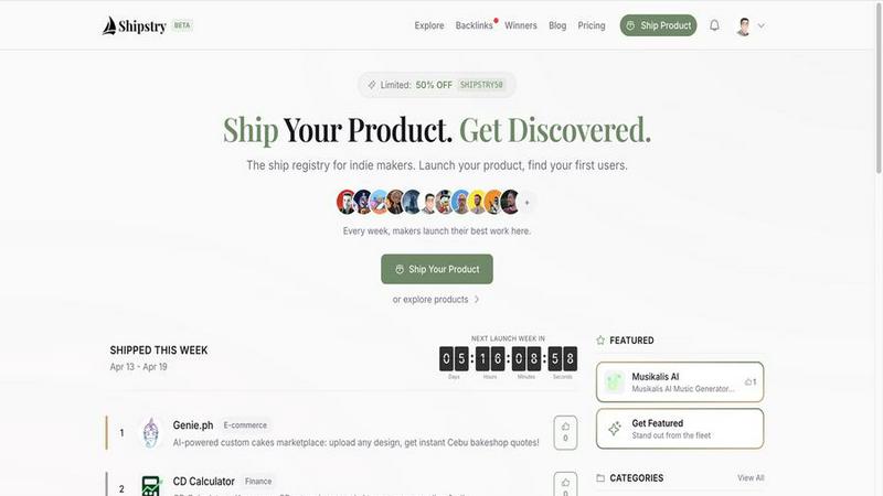 Shipstry - product for Directories