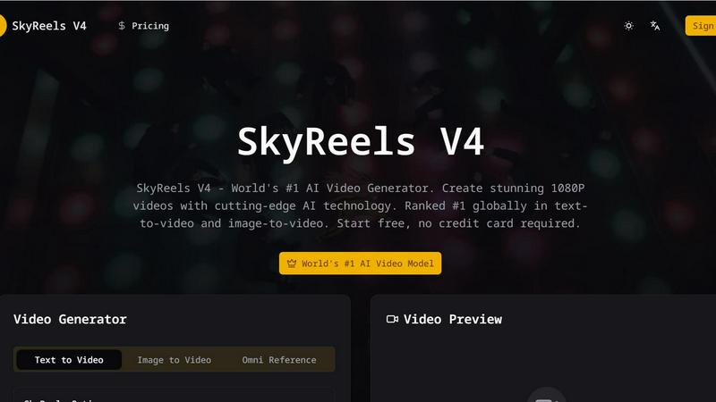 Skyreels V4 screenshot