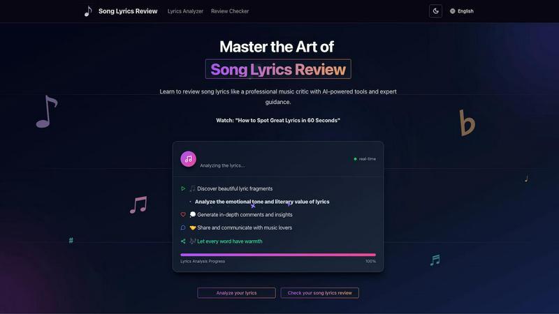 Song Lyrics Review screenshot