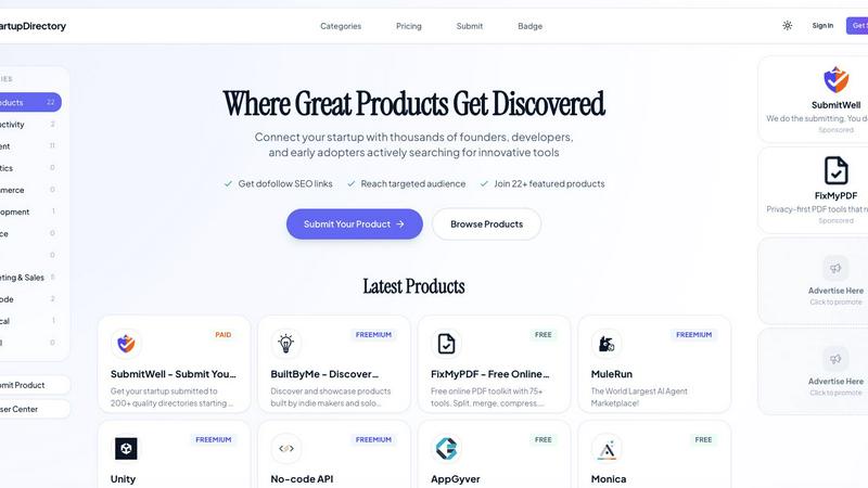 StartupDirectory - product for productivity