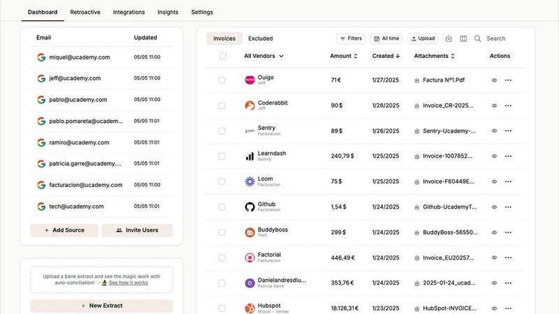 Tailride application interface and features