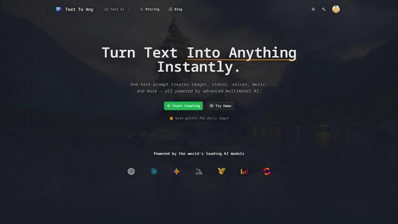 Text To Any - product for productivity