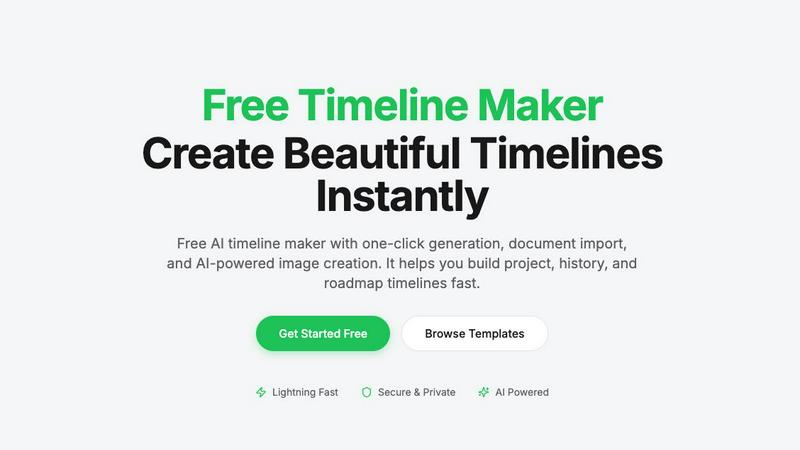 Timeline Maker application interface and features