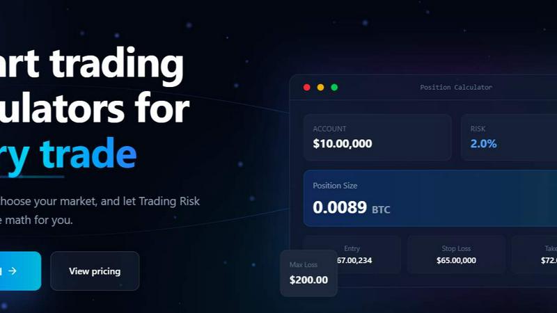 Trading Risk Lab application interface and features