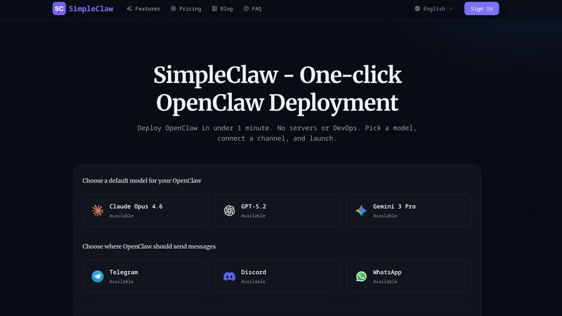 SimpleClaw - product for productivity