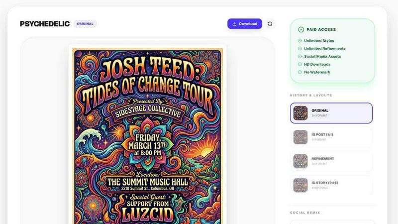 EVENTFLYER.AI application interface and features