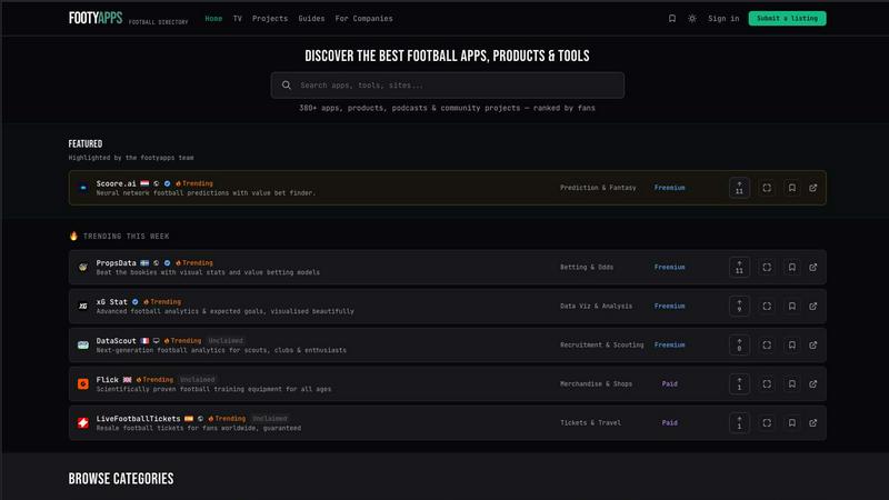 footyapps screenshot