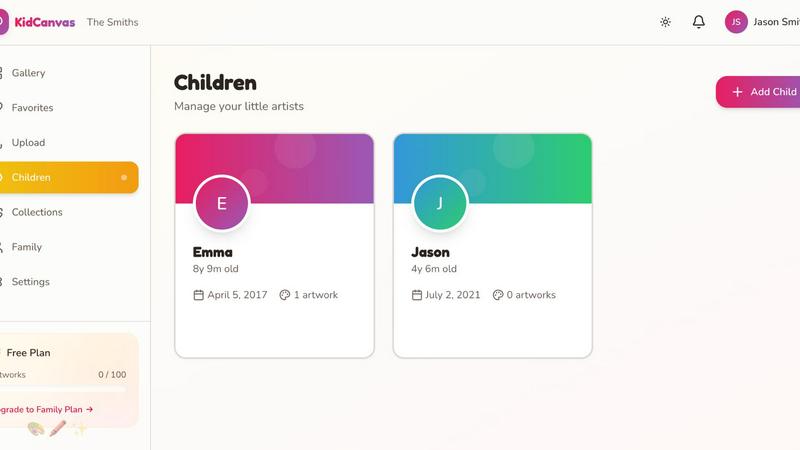 KidCanvas - product for productivity