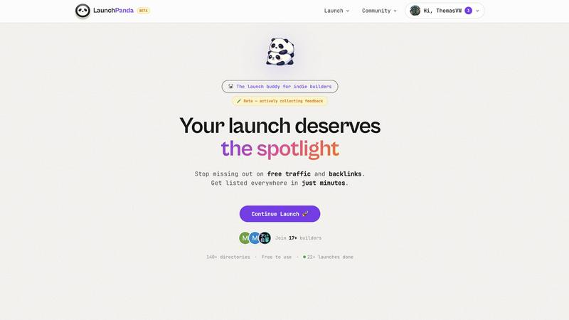 Launch Panda - product for Marketing