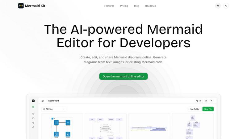 Mermaid Kit application interface and features