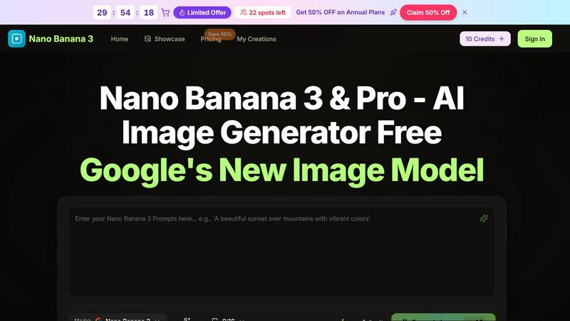 Nano Banana 3 AI Image Generator