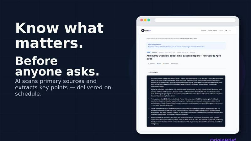 OriginBrief - product for AI Assistants