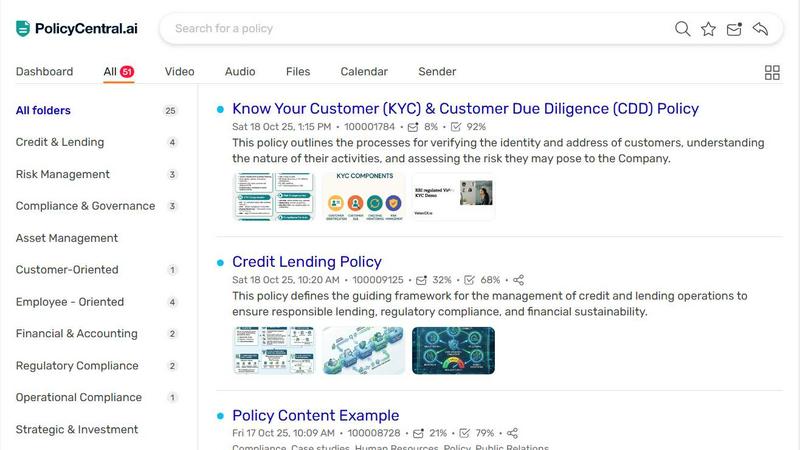PolicyCentral.ai - product for Productivity & Management