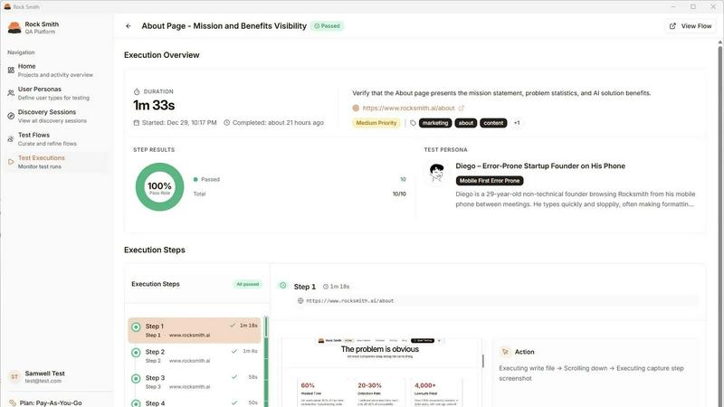Rock Smith application interface and features