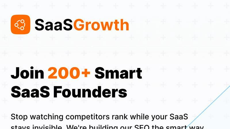 SaaSGrowth application interface and features