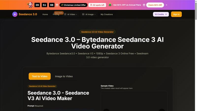 Seedance 3 AI Video Generator