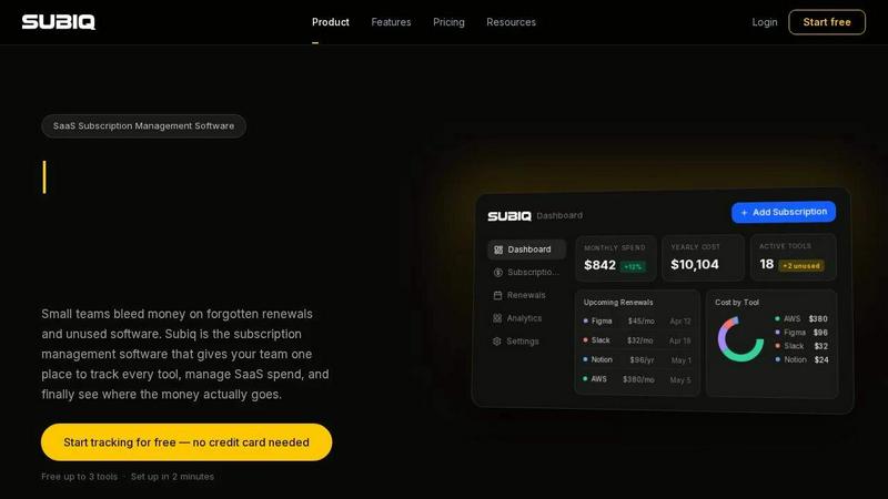 Subiq - product for Analytics & Data