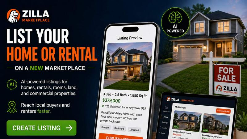 Zilla Marketplace application interface and features